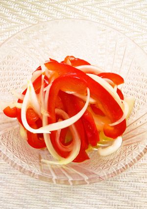 ☺レンジで簡単♪パプリカと玉ねぎのマリネ-レシピのメイン写真