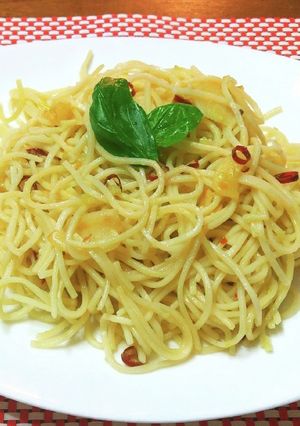 グルテンフリーのペペロンチーノ米粉パスタ-レシピのメイン写真