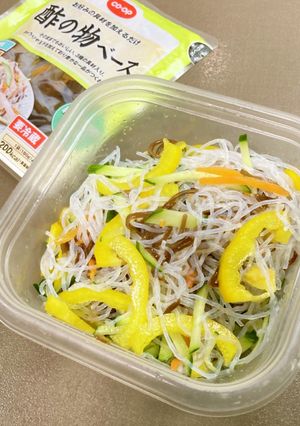 酢の物ベース使用、切って和えるだけ！-レシピのメイン写真