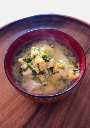 あおさと豆腐とたまごのスープ-レシピのメイン写真