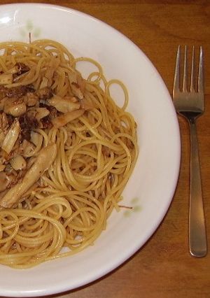 オイルサーディンとエリンギの和風パスタ-レシピのメイン写真