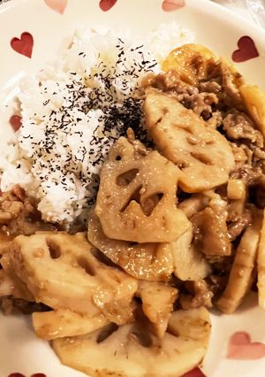 レンコンと生姜煮込み-レシピのメイン写真