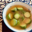 簡単に〜胡瓜のお味噌汁 七味風味
