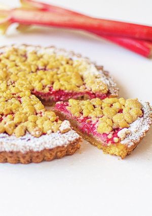 初夏の味！ルバーブ❤️クランブルタルト-レシピのメイン写真