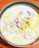 鶏もも肉とキャベツの豆乳塩ラーメン