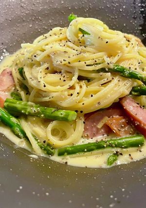 フライパンひとつ★豆乳たらこカルボナーラ-レシピのメイン写真