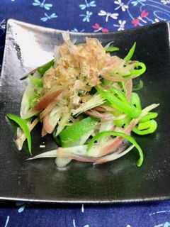 ピーマンとみょうがのおひたし-レシピのメイン写真