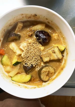 根菜茄子あさり無ボンゴレ味温野菜サラダ-レシピのメイン写真