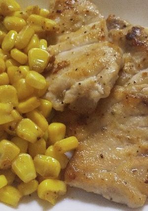 カジキとコ―ンのバターソテー-レシピのメイン写真