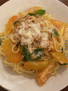 ツナとミニトマトの冷製パスタ-レシピのメイン写真