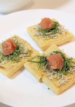 小揚げで、和風ピザっぽいやつ-レシピのメイン写真