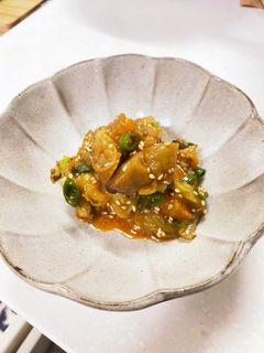 簡単 韓国風焼きナスのナムル-レシピのメイン写真