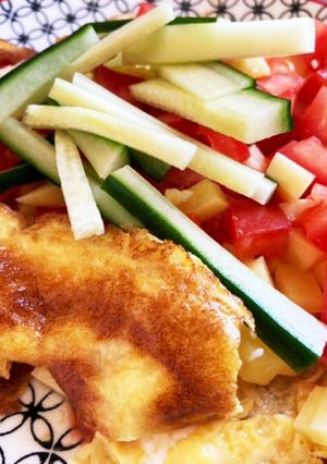 野菜たっぷり！スパニッシュ風オムレツ-レシピのメイン写真