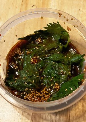 大葉の胡麻醤油漬け-レシピのメイン写真