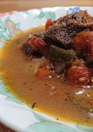 炊飯器で簡単♪牛肉のトマト煮込み-レシピのメイン写真