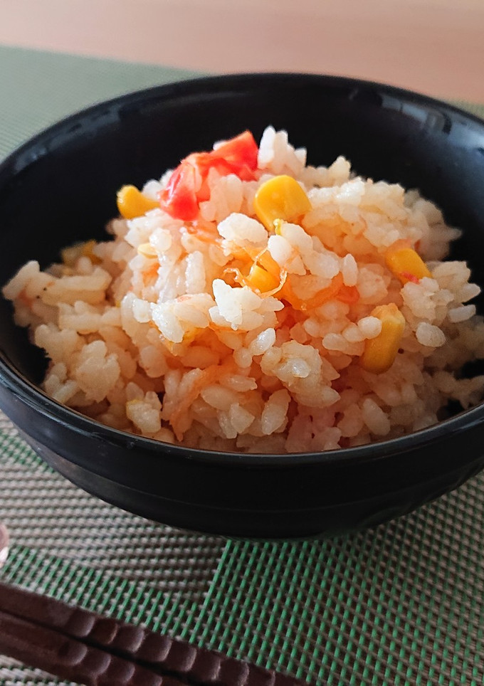 丸ごとトマトととうもろこしの炊き込みご飯-レシピのメイン写真