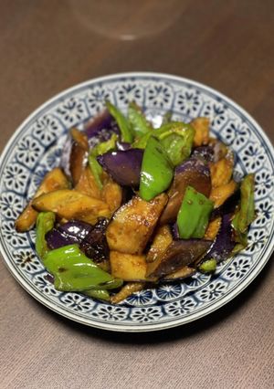 シンプルな茄子とピーマンの味噌炒め♪-レシピのメイン写真