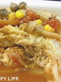☆豆腐と鶏挽肉の白菜サンド煮込み☆-レシピのメイン写真