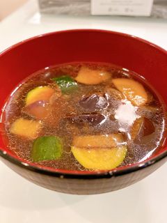 ナスとズッキーニの味噌汁-レシピのメイン写真