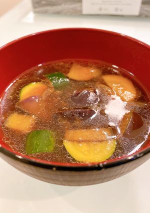 ナスとズッキーニの味噌汁-レシピのメイン写真