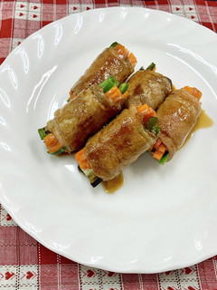 【簡単】肉巻き野菜-レシピのメイン写真