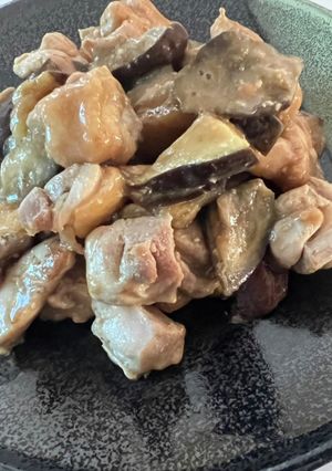 鳥とナスの味噌炒め-レシピのメイン写真