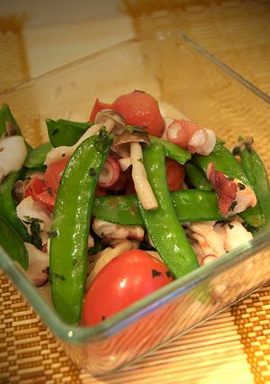 タコと野菜の香草バターソテー-レシピのメイン写真