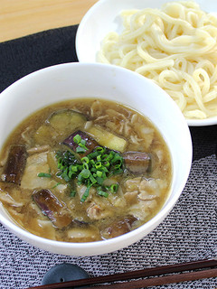とろとろ~茄子と豚肉のつけうどん-レシピのメイン写真