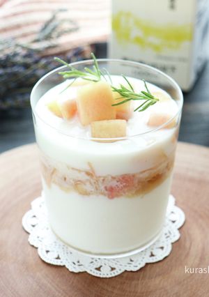 飲む果実酢で作る果肉ゴロゴロ白桃ラッシー-レシピのメイン写真