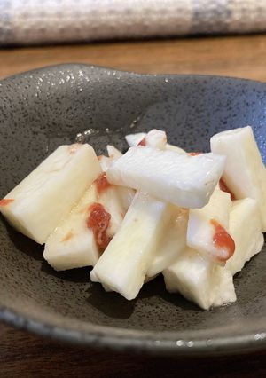 山芋のわさび梅肉あえ（切って和えるだけ）-レシピのメイン写真