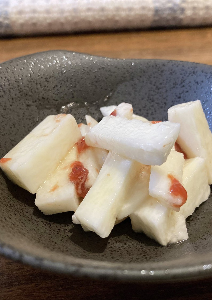 山芋のわさび梅肉あえ（切って和えるだけ）-レシピのメイン写真