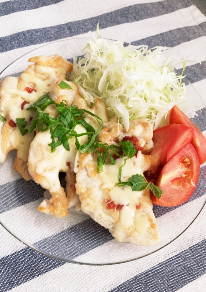 とりささみの梅チーズ焼き-レシピのメイン写真