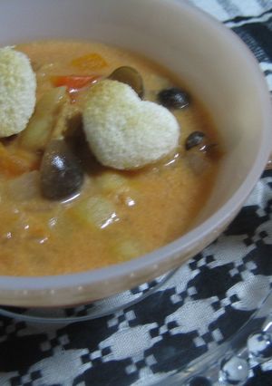 トマト風味のクラムチャウダー-レシピのメイン写真