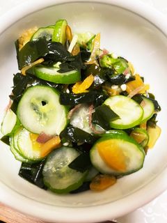 福神漬けときゅうりとワカメの酢の物-レシピのメイン写真
