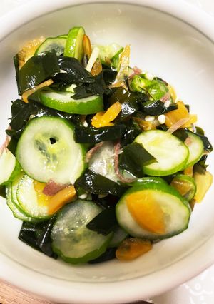 福神漬けときゅうりとワカメの酢の物-レシピのメイン写真