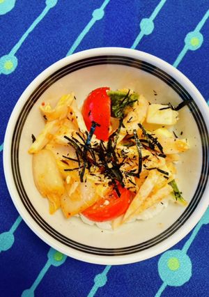 切って和えるだけ♬チーズダッカルビ風丼-レシピのメイン写真