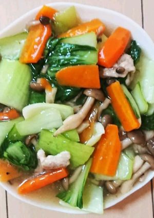 豚バラとチンゲン菜の塩炒め-レシピのメイン写真