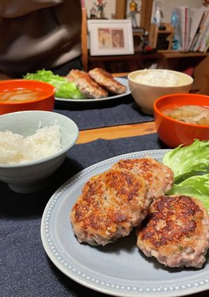 ふんわり♡エビはんぺんハンバーグ-レシピのメイン写真