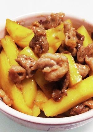 じゃがいもと豚肉の甘辛炒め-レシピのメイン写真