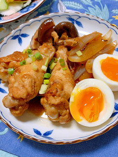 夏バテ知らず★鶏手羽元の甘辛煮★-レシピのメイン写真