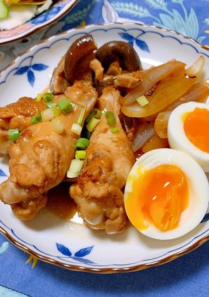 夏バテ知らず★鶏手羽元の甘辛煮★-レシピのメイン写真