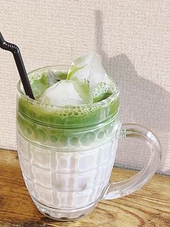 スタバ風!抹茶ティーラテ!-レシピのメイン写真