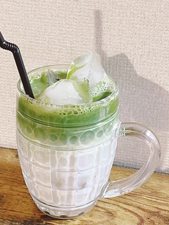 スタバ風!抹茶ティーラテ!-レシピのメイン写真