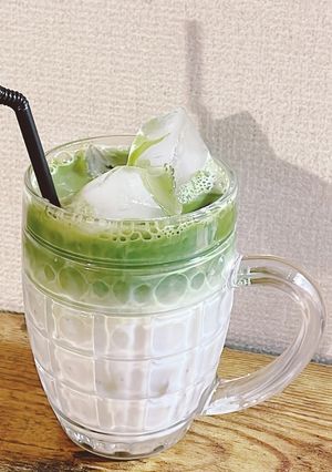 スタバ風！抹茶ティーラテ！-レシピのメイン写真