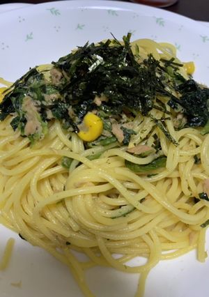 ほうれん草とツナの和風パスタ-レシピのメイン写真