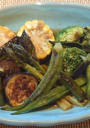 ピリ辛夏野菜の焼き浸し-レシピのメイン写真