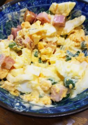 粉チーズ入り卵サラダ-レシピのメイン写真