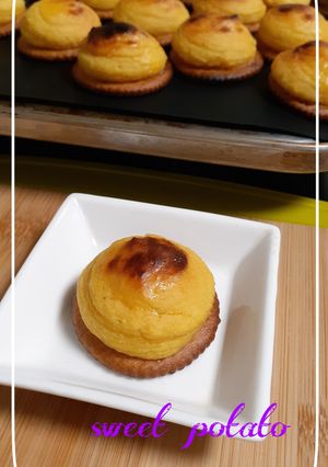 ひと口タイプのスイートポテト♡はと麦茶入-レシピのメイン写真