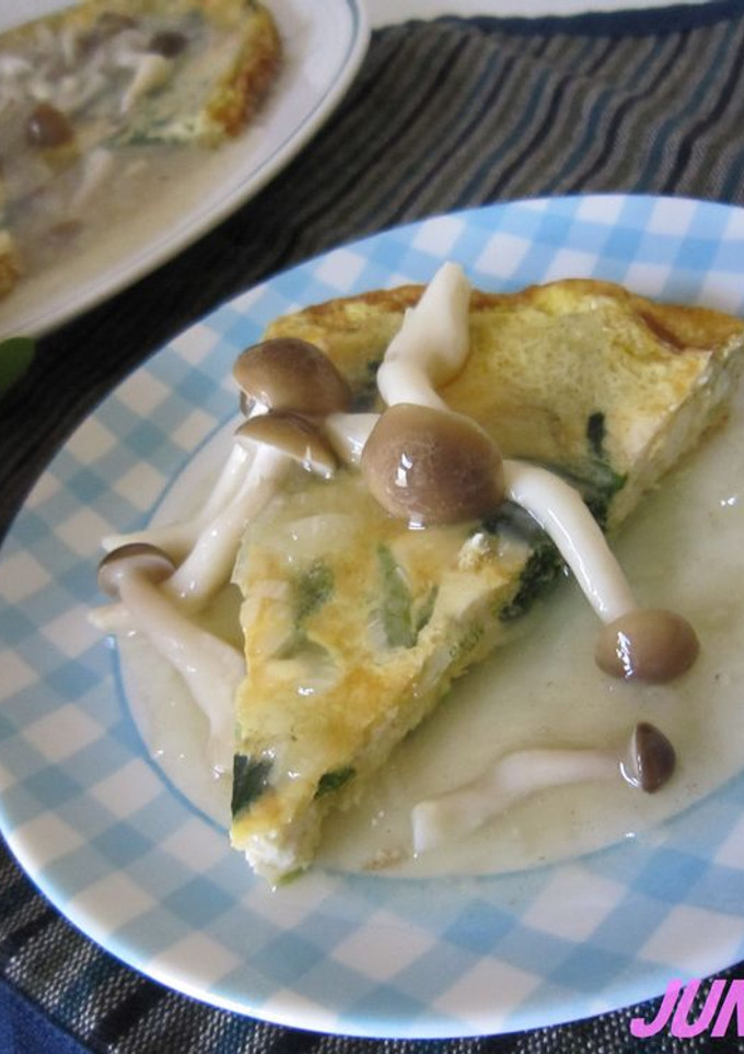 豆腐とほうれん草の和風あんかけオムレツ♡-レシピのメイン写真