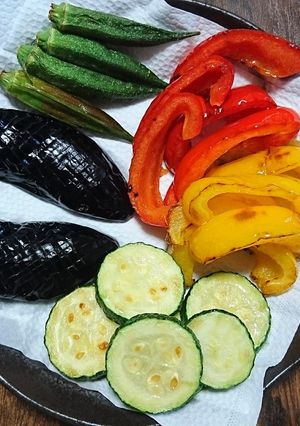夏野菜の彩り素揚げ-レシピのメイン写真